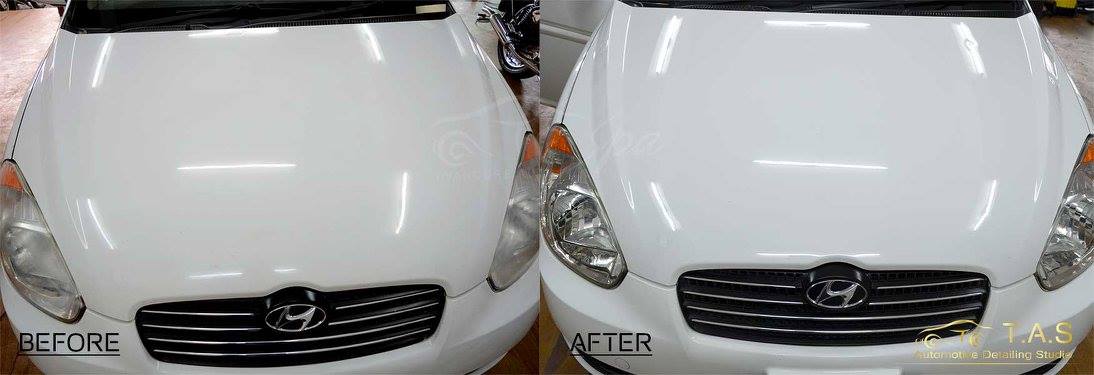 Verna polishing, before and after Verna polishing, before and after