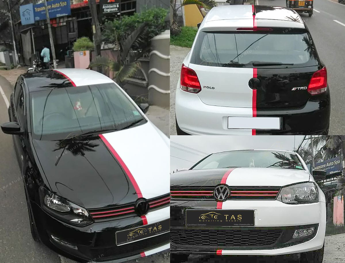 Polo, multi color, Black, white and red