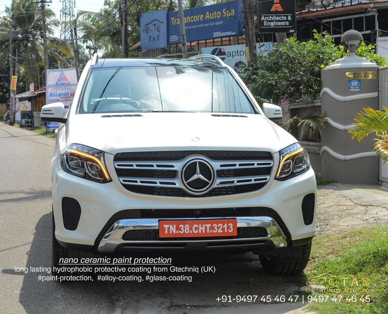 Benz GLS Ceramic coating at Travancore auto spa, TAS