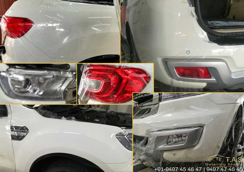 Ford Endeavor PPF, TAS, Travancore Auto Spa, Detailing Studio