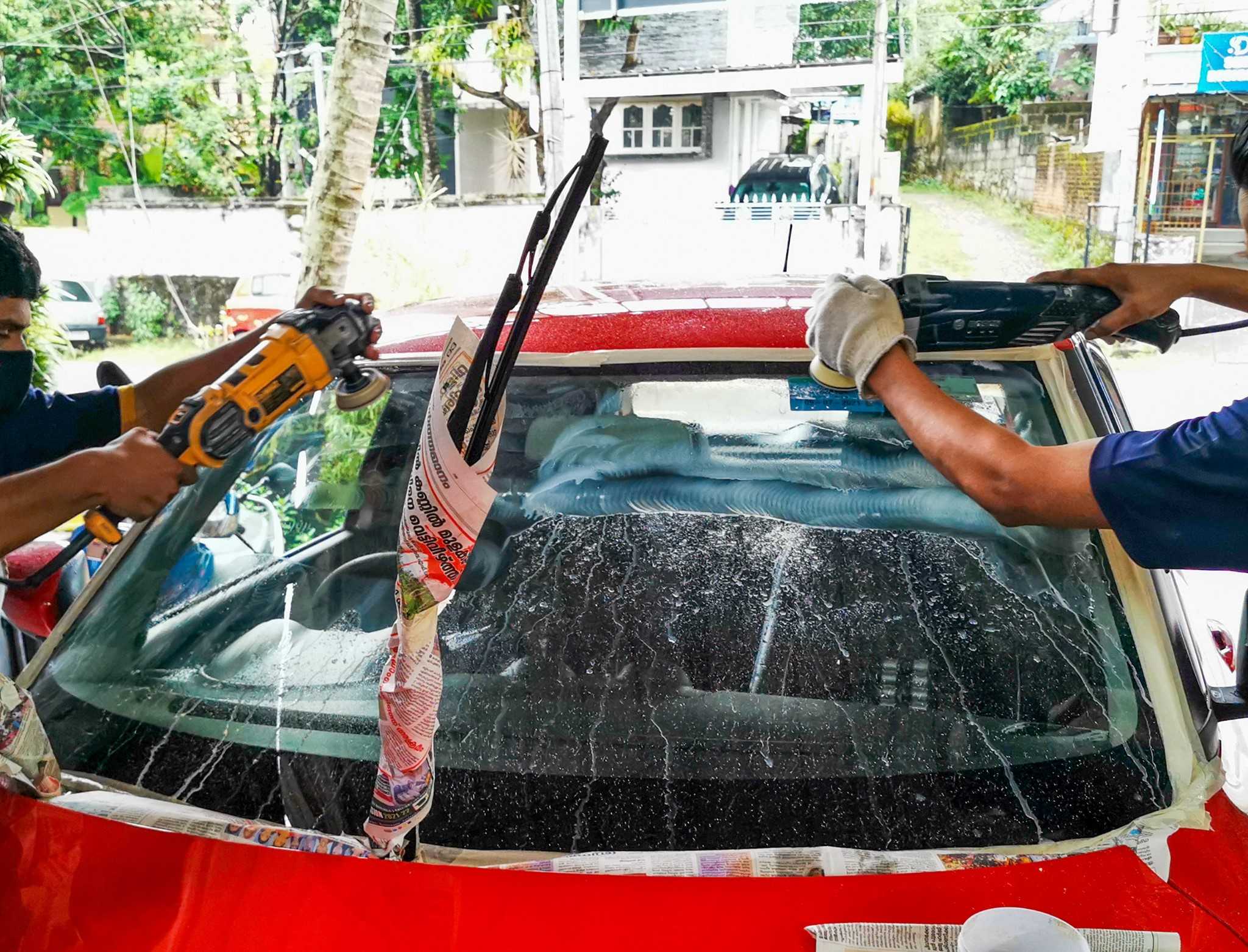 Glass restoration at TAS Glass restoration at TAS