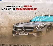 Windshield protection film at TAS