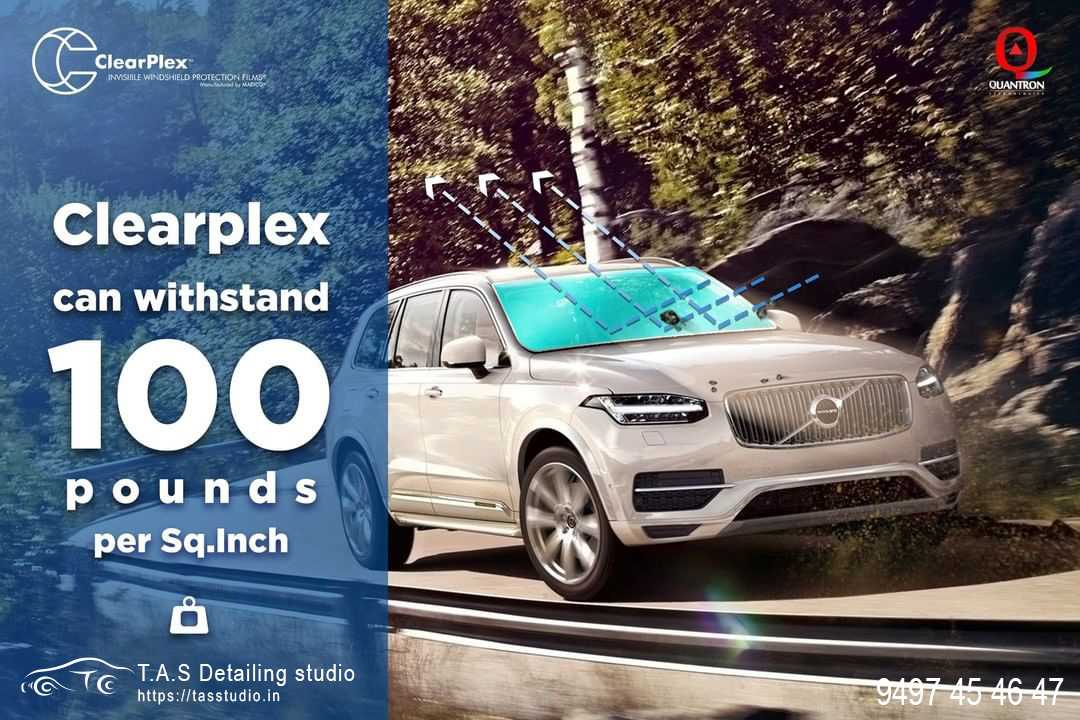 Windshield protection film at TAS Windshield protection film at TAS