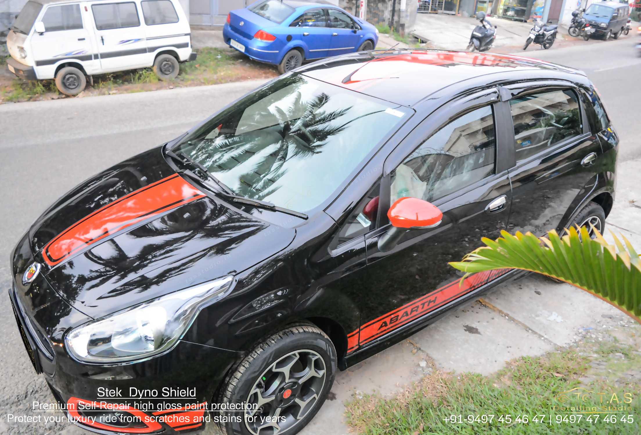 Fiat Punto Abarth, PPF at TAS, Travancore Auto Spa, Detailing Studio