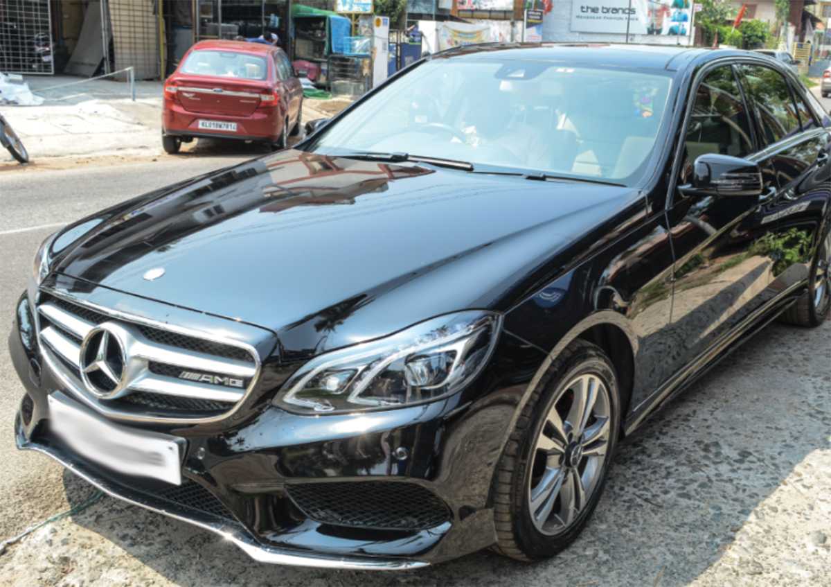 Benz C-Class PPF Paint protection at TAS, Travancore Auto Spa, Detailing Studio