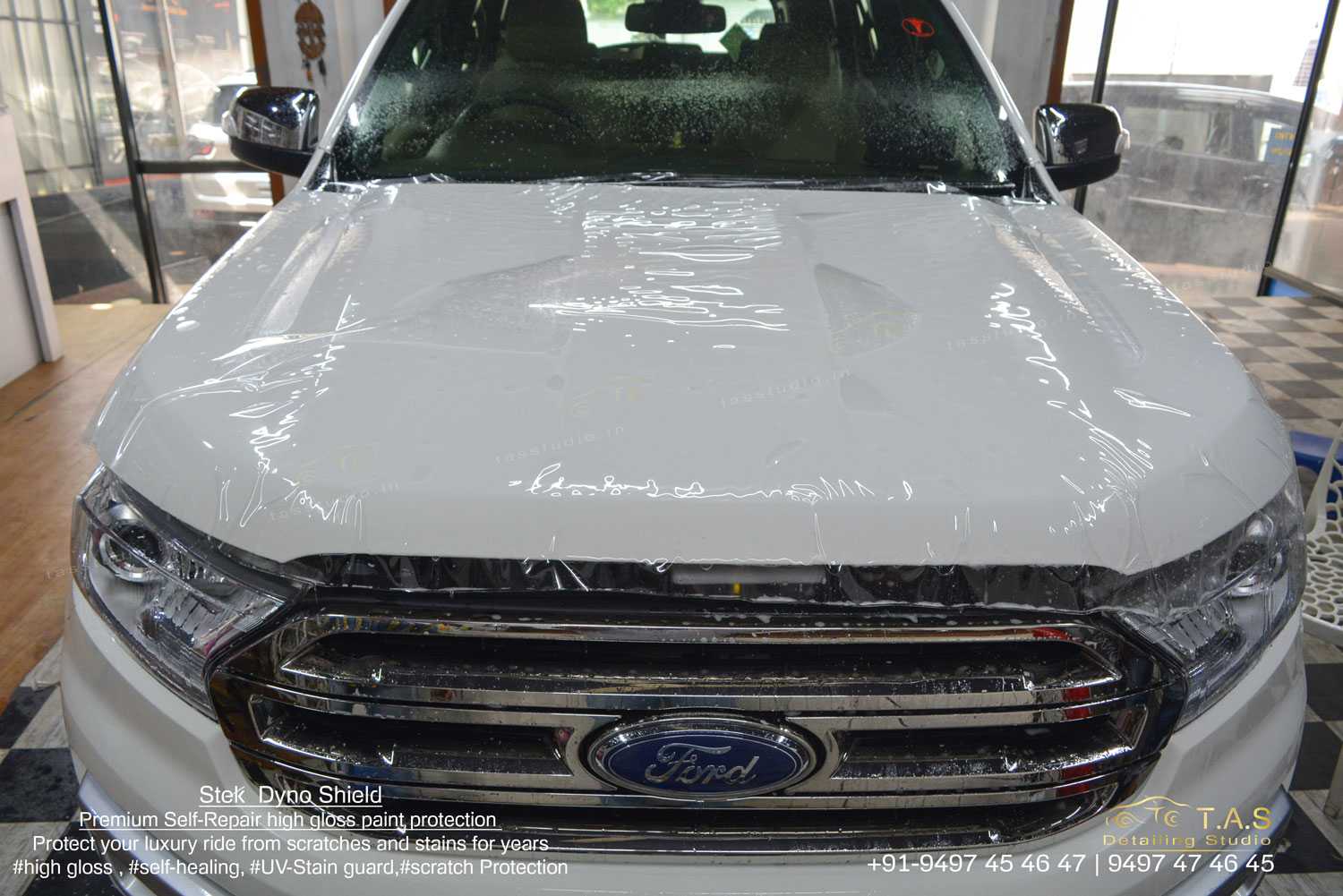 Ford Endeavor PPF, TAS, Travancore Auto Spa, Detailing Studio