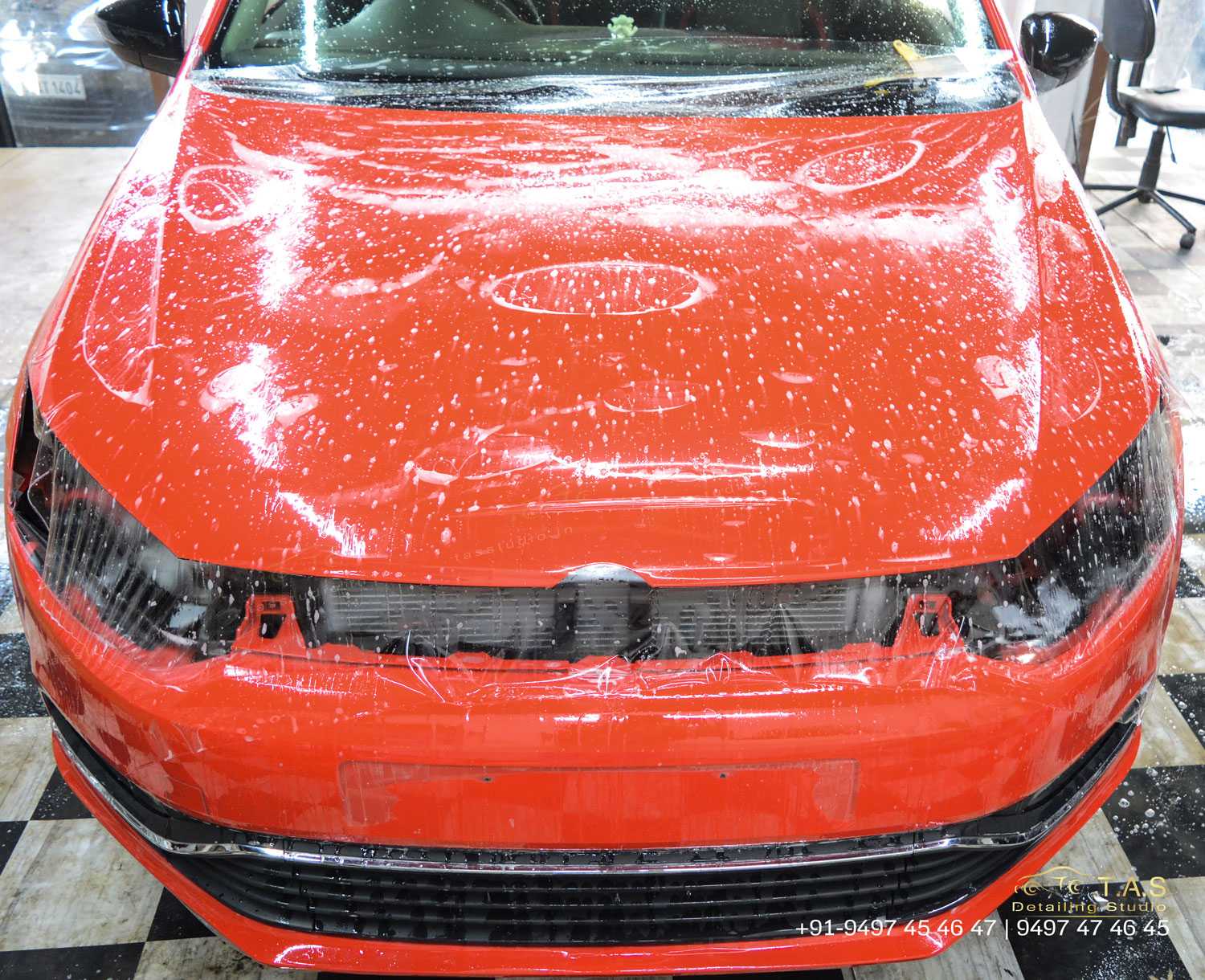 volkswagen polo, Paint protection, PPF at TAS, Travancore Auto Spa, Detailing Studio