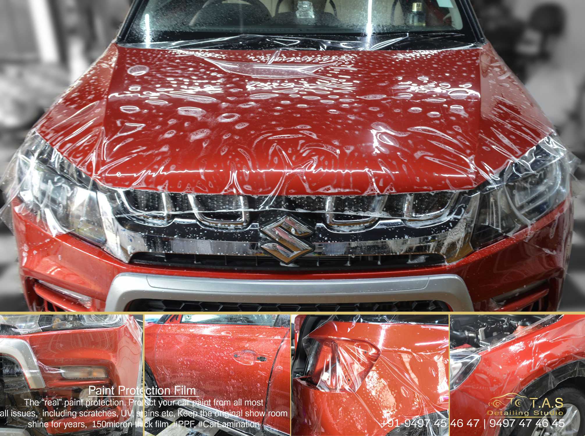 Maruti Vitara Brezza, PPF at TAS, Travancore Auto Spa, Detailing Studio
